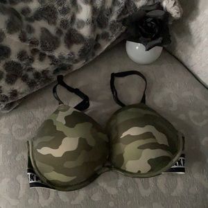 Camouflage bra by PINK in EUC